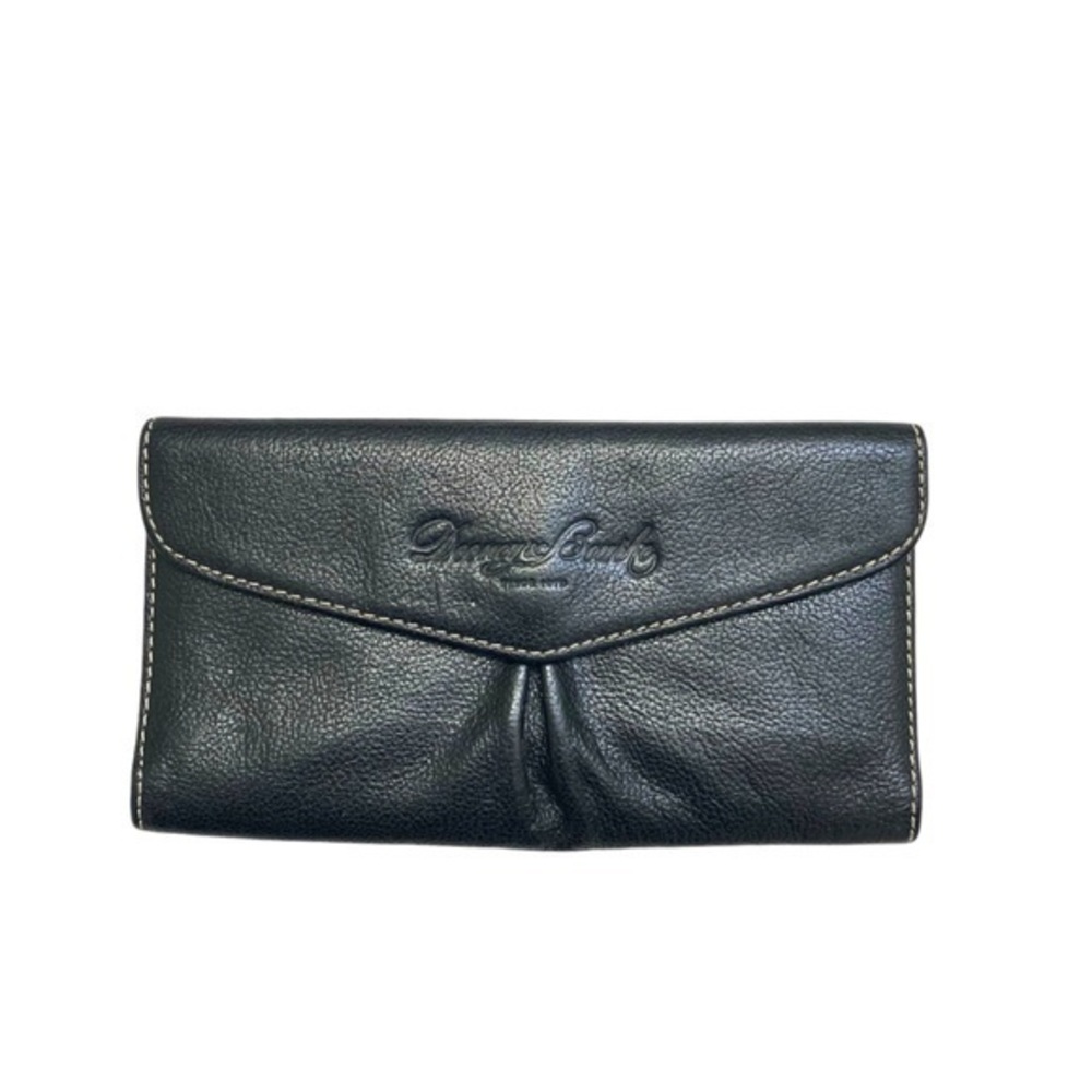 Dooney & Bourke vintage black leather wallet leather lined
